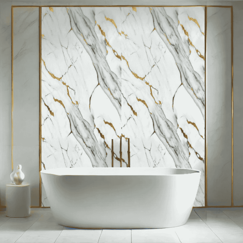 10mm Deluxe Grey Gloss Shower Panel 1M x 2.4M - Image 4