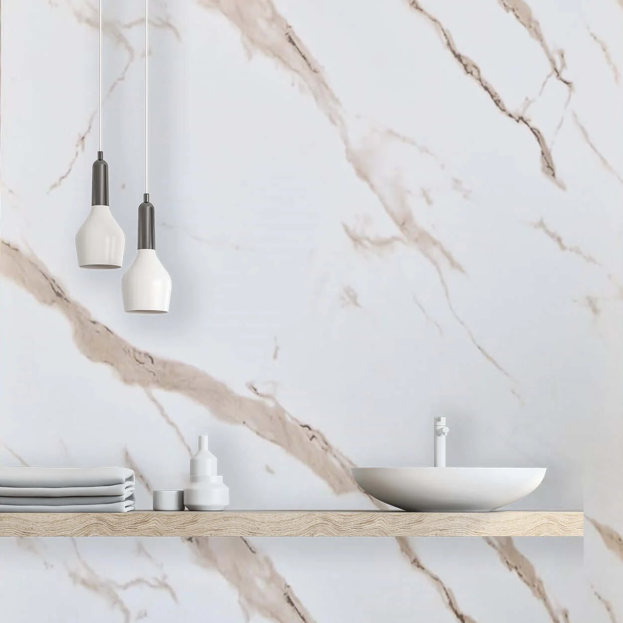 10mm Gold Marble Matt Shower Panel 1M x 2.4M - Image 6
