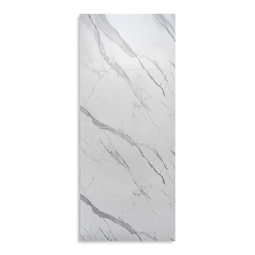 10mm Large Tile Carrara Marble Matt Shower Panel 1M x 2.4M - Image 4