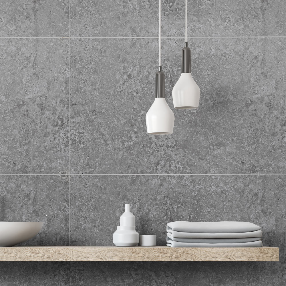 10mm Large Tile Light Concrete Matt Shower Panel 1M x 2.4M - Image 3