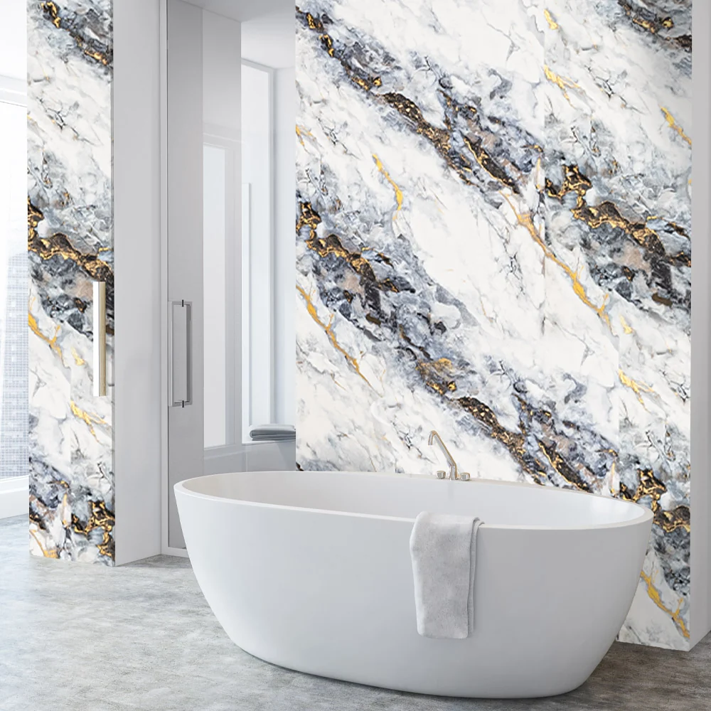 10mm Ocean Blue Gloss Shower Panel 1M x 2.4M
