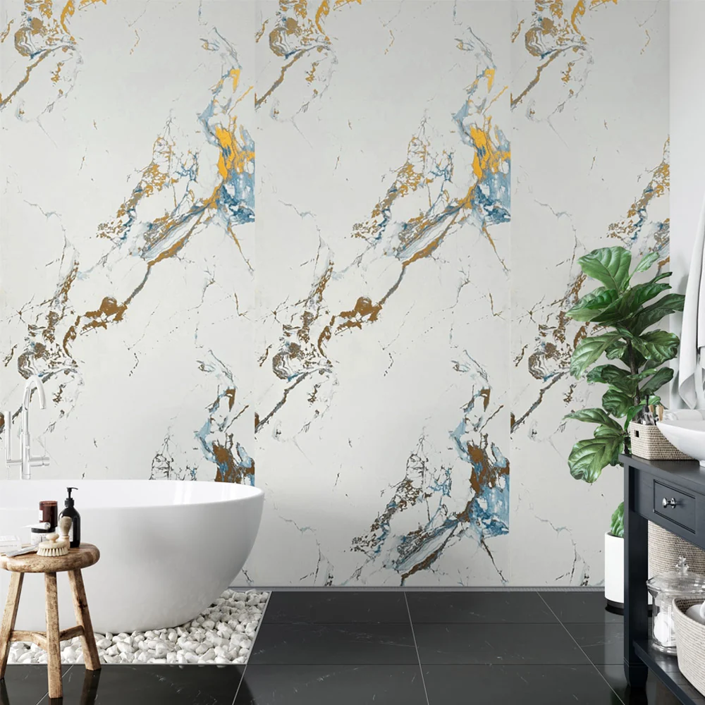 10mm Oro Blue Gloss Shower Panel 1M x 2.4M