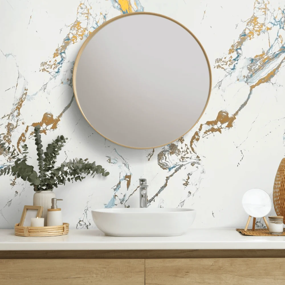 10mm Oro Blue Gloss Shower Panel 1M x 2.4M - Image 5