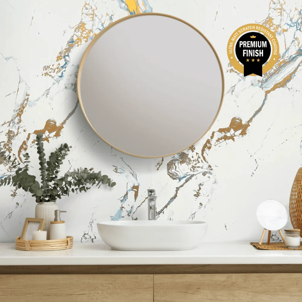 10mm Oro Blue Ultra Matt Shower Panel 1M x 2.4M - Image 6