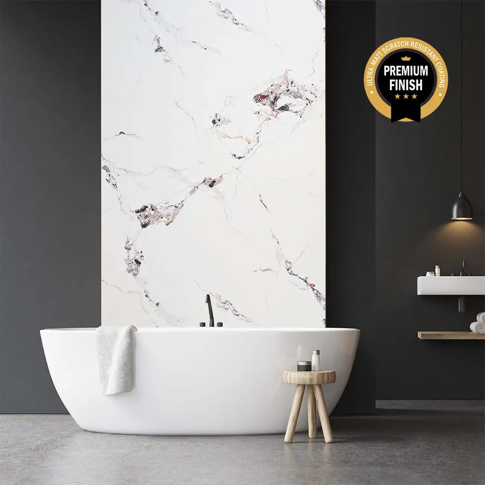 10mm Oro Gold Marble Ultra Matt Shower Panel 1M x 2.4M - Image 5