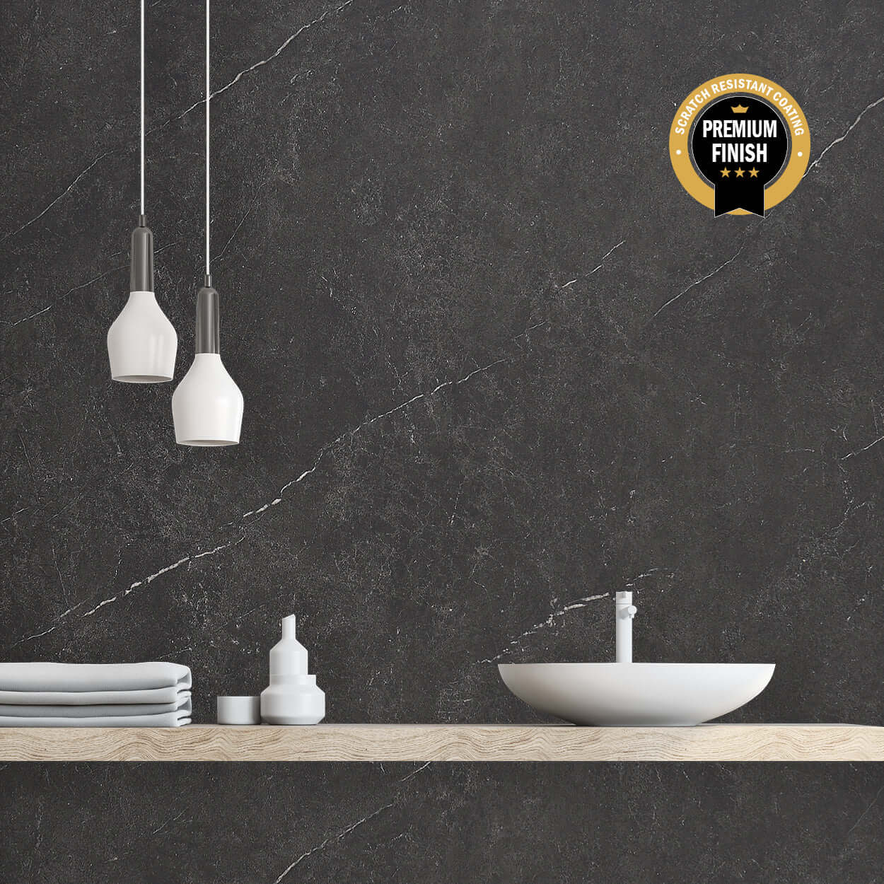 10mm Pietra Marble Ultra Matt Shower Panel 1M x 2.4M - Image 5