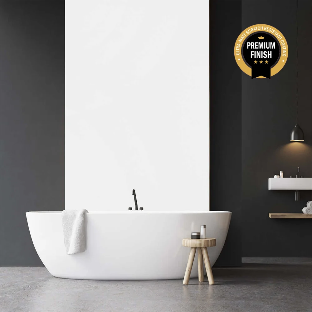 10mm White Ultra Matt Shower Panel 1M x 2.4M - Image 4