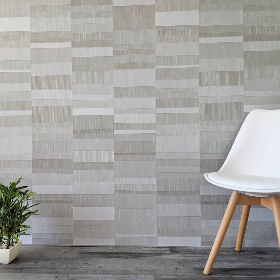 8mm Light Grey Mosaic Bathroom Wall Panel - Pack of 4 - Image 4