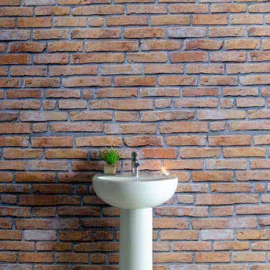 8mm Red Brick Effect Bathroom Wall Panel - Pack of 4 - Image 3