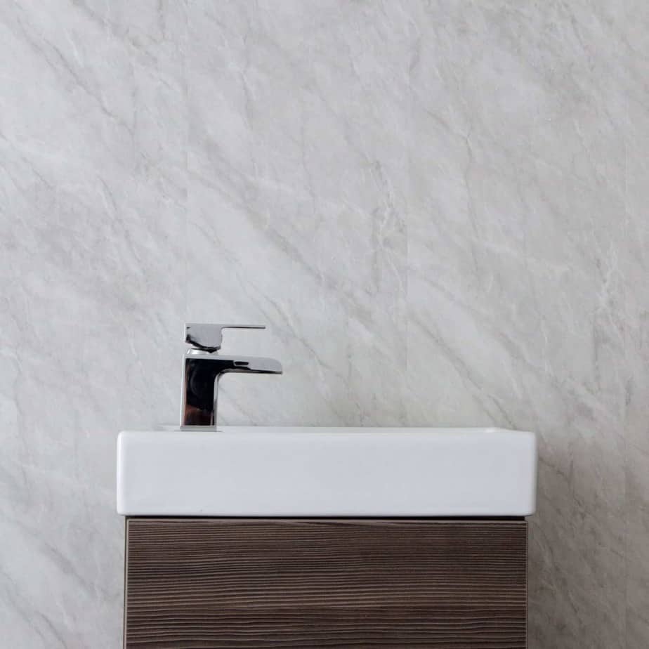 8mm Storm Grey Marble Bathroom Wall Panel - Pack of 4 - Image 5