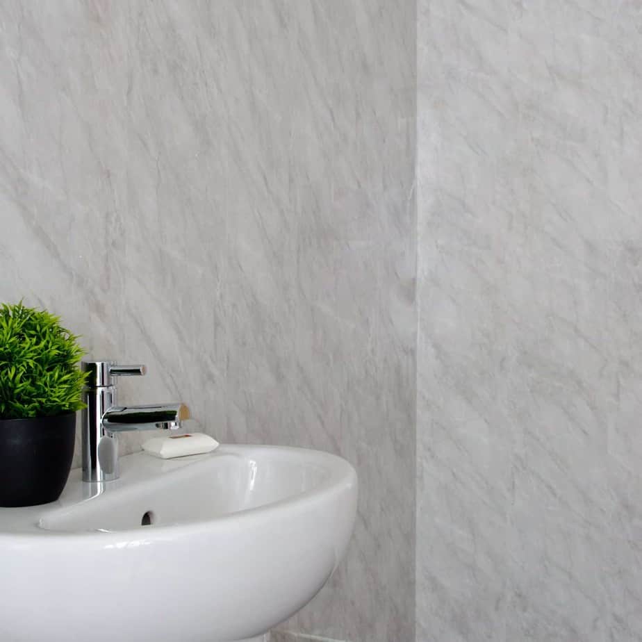 8mm Storm Grey Marble Bathroom Wall Panel - Pack of 4 - Image 6