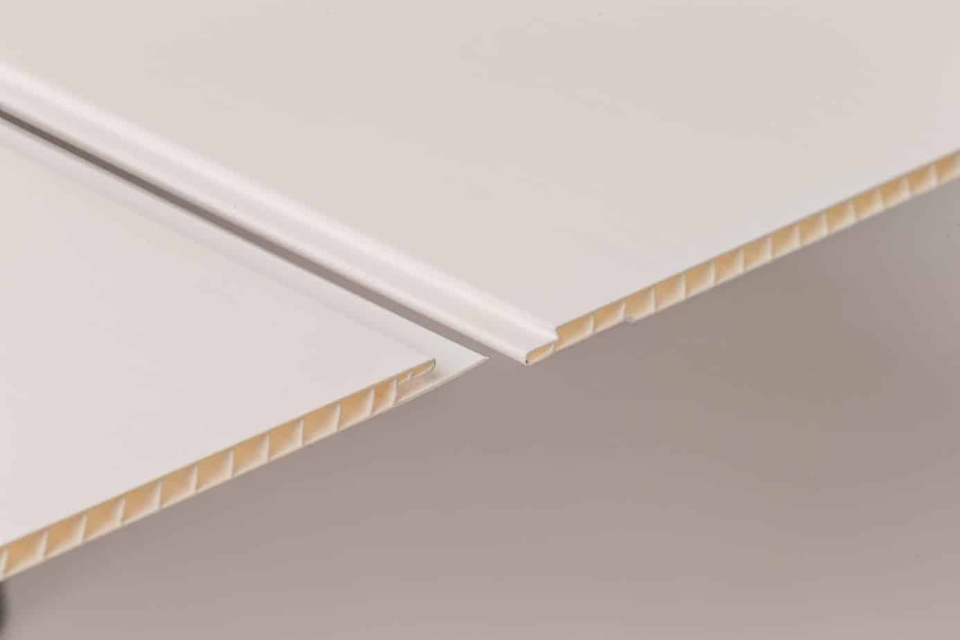 8mm White Gloss Bathroom Wall & Ceiling Panel - Pack of 4 - Image 3