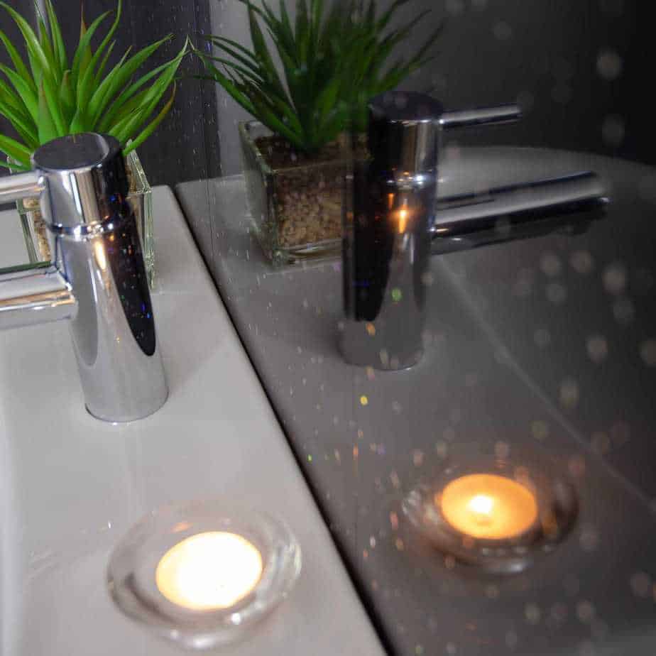 10mm Black Sparkle Gloss Shower Panel 1M x 2.4M - Image 5