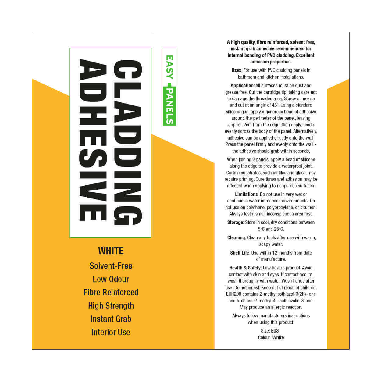 Easy Panels High Strength Cladding Adhesive -Single - Image 3