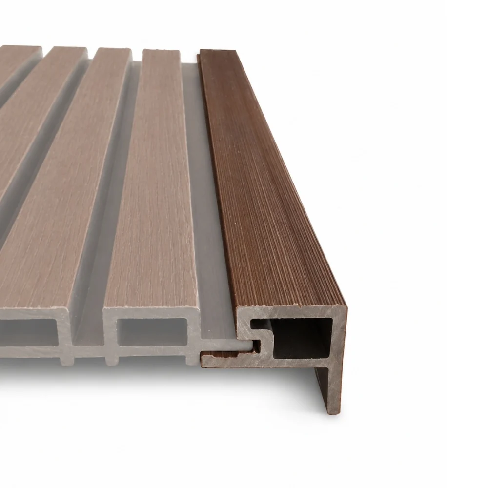 2.6M Rosewood WPC Cladding Starter Trim - Image 3