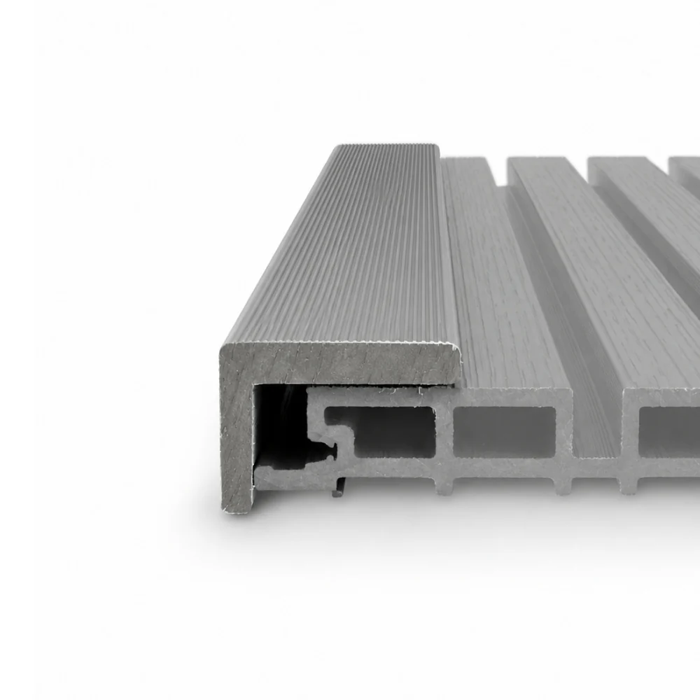 2.6M Silver Grey WPC Cladding L Trim - Image 3