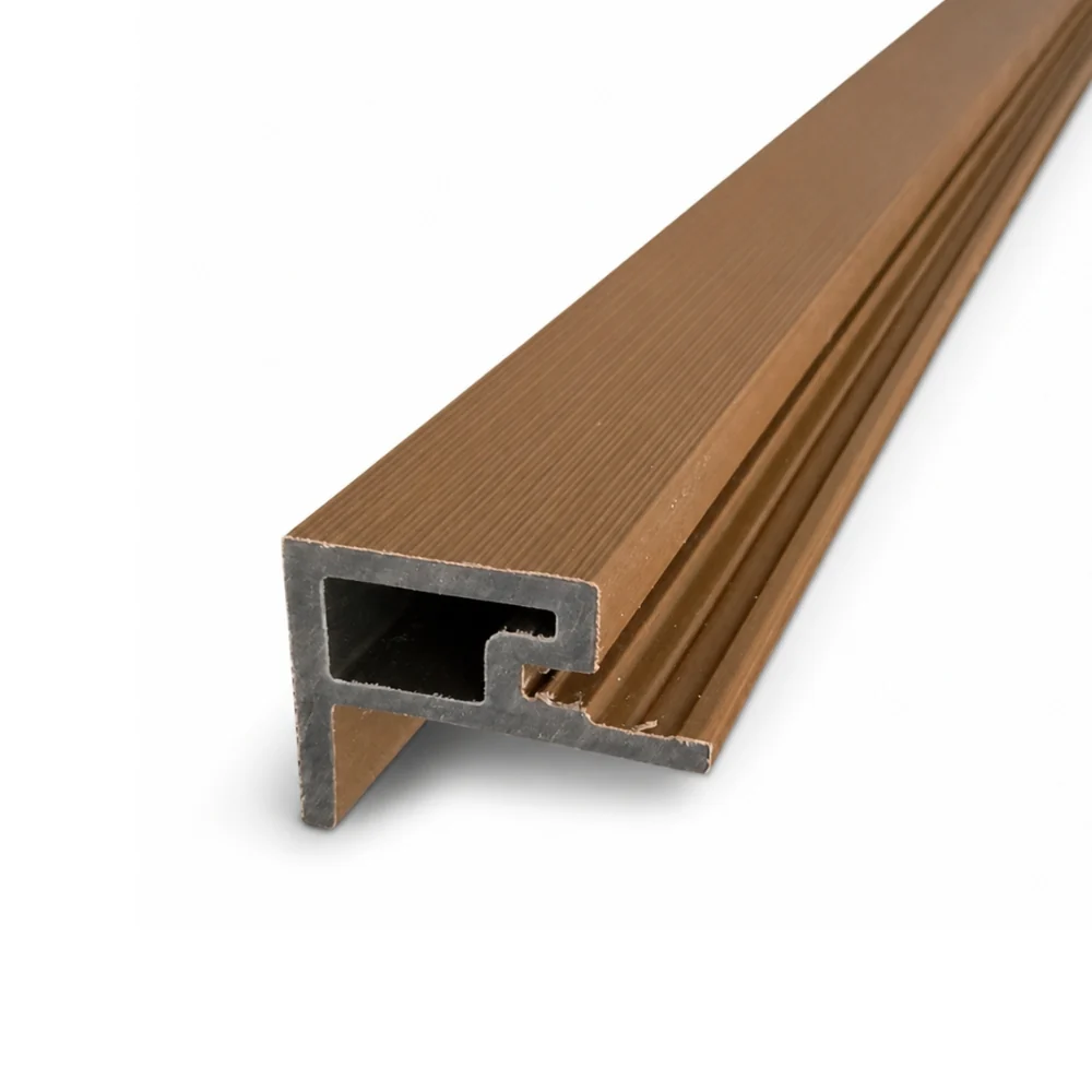 2.6M Teak WPC Cladding Starter Trim - Image 3