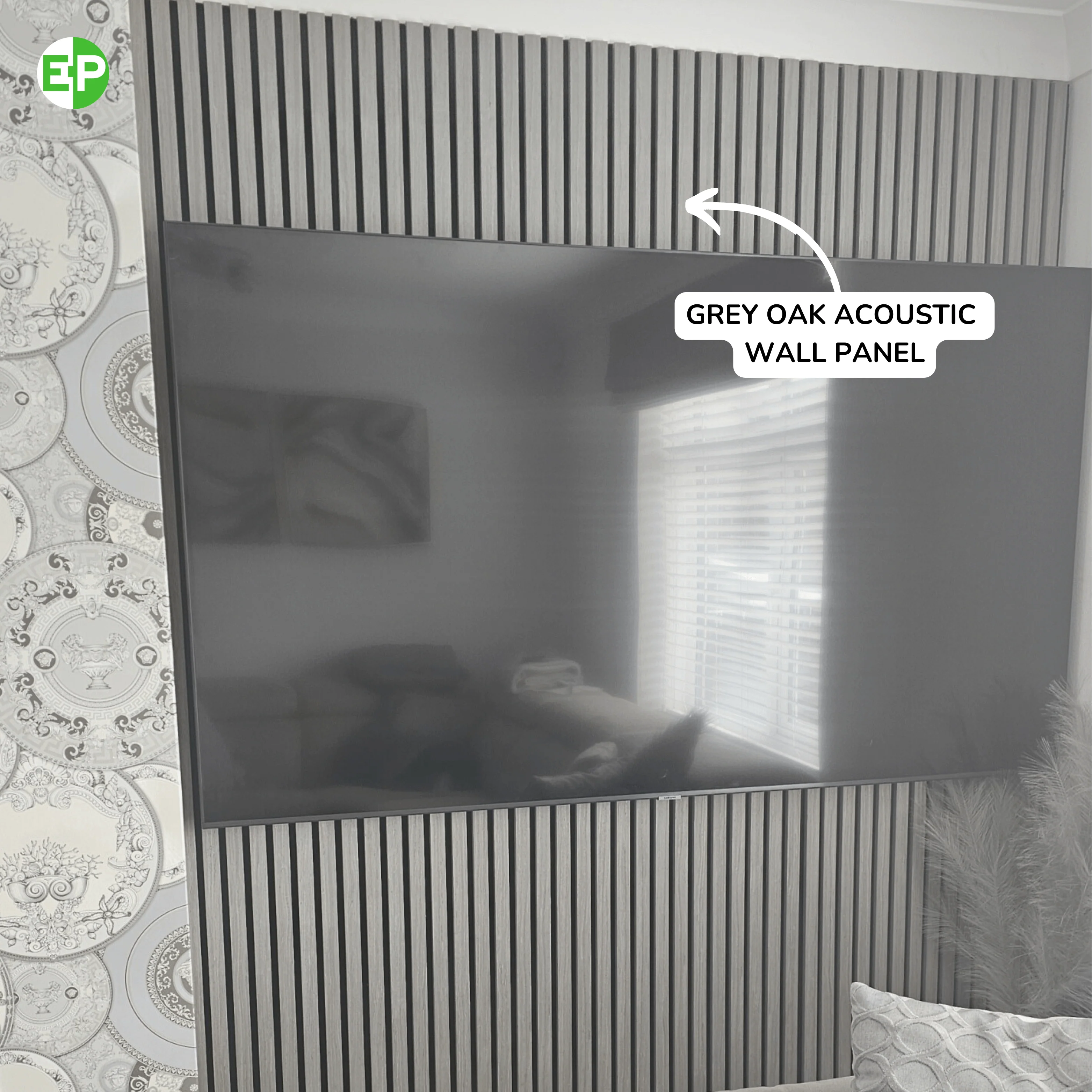 Grey Oak Acoustic Wall Panel - Image 7