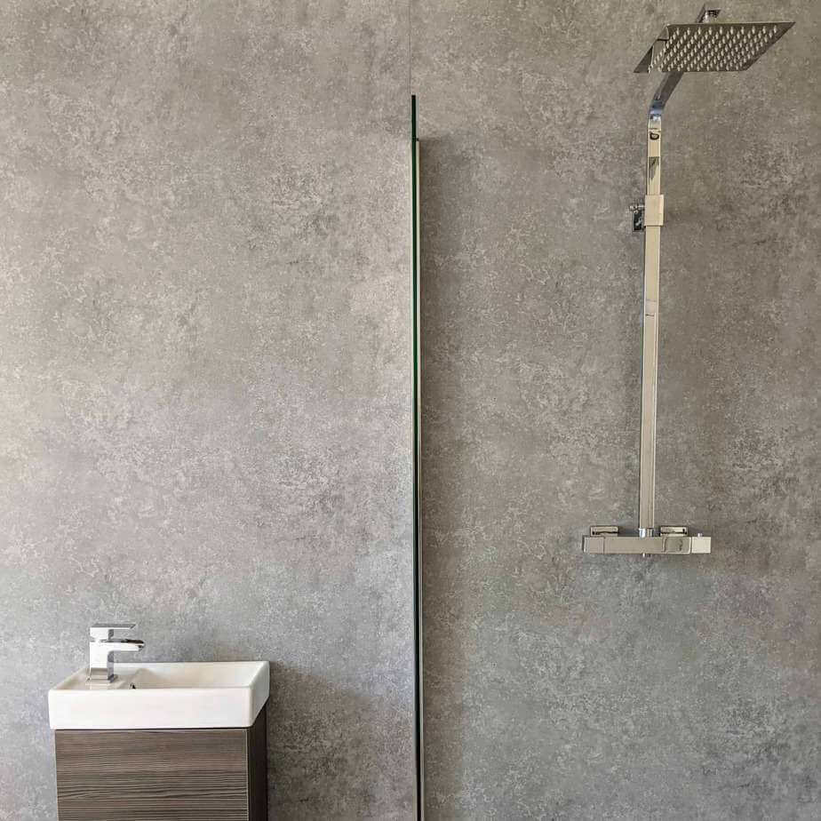 10mm Light Concrete Matt Shower Panel 1M x 2.4M - Image 10