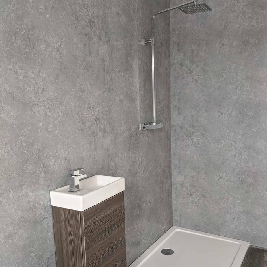 10mm Light Concrete Matt Shower Panel 1M x 2.4M - Image 6