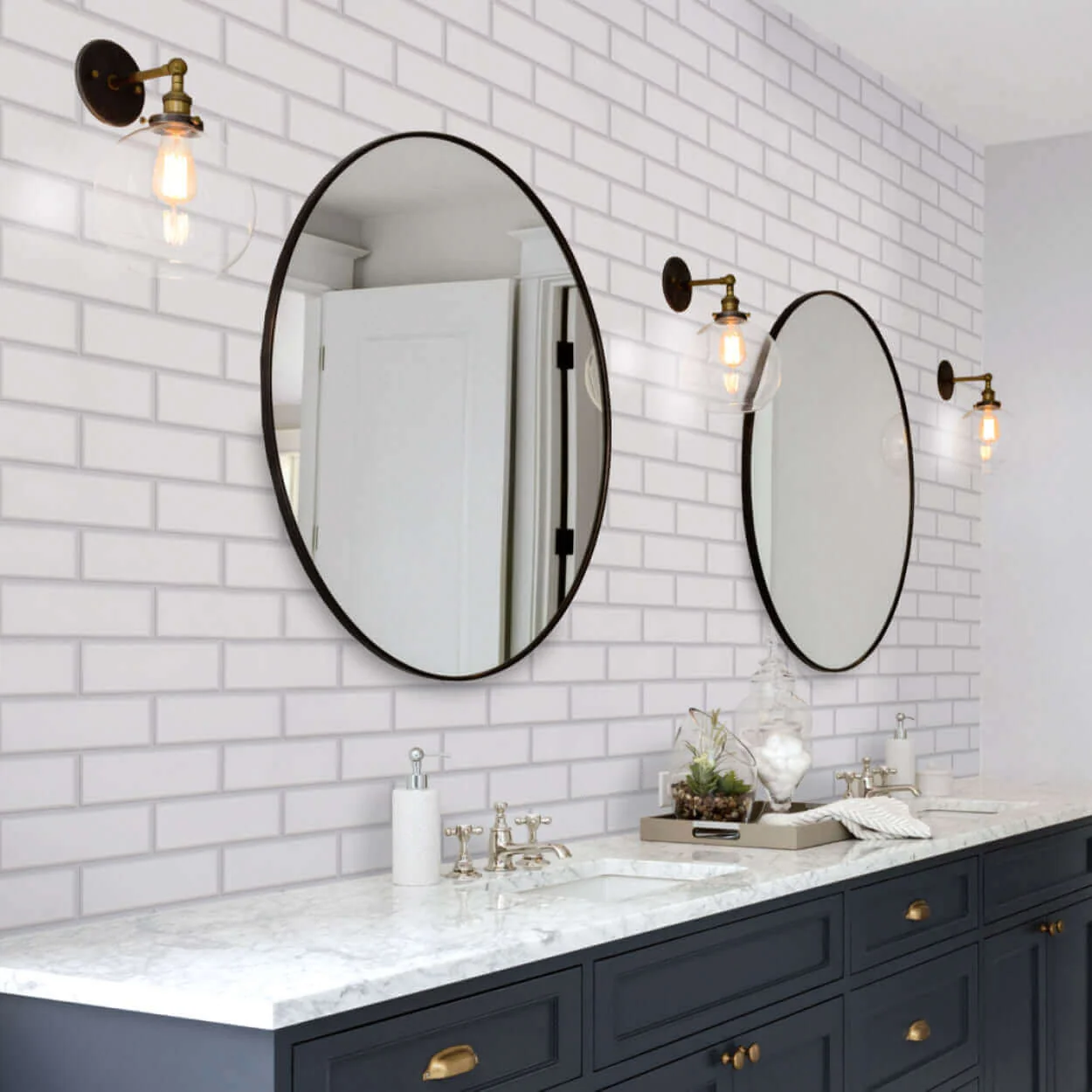 10mm London Tile Gloss Shower Panel 1M x 2.4M - Image 4