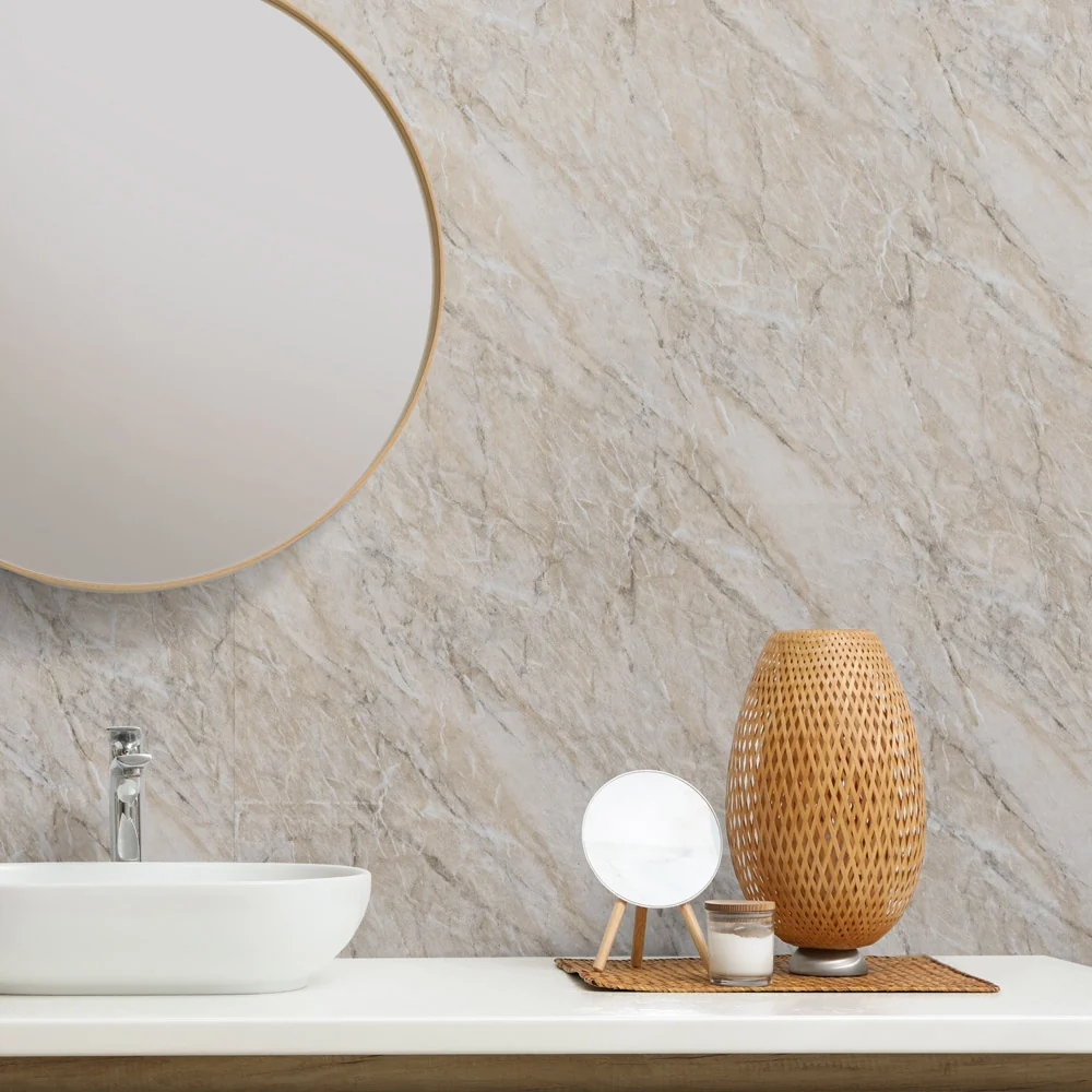 10mm Pergamon / Sandstone Gloss Shower Panel 1M x 2.4M - Image 3