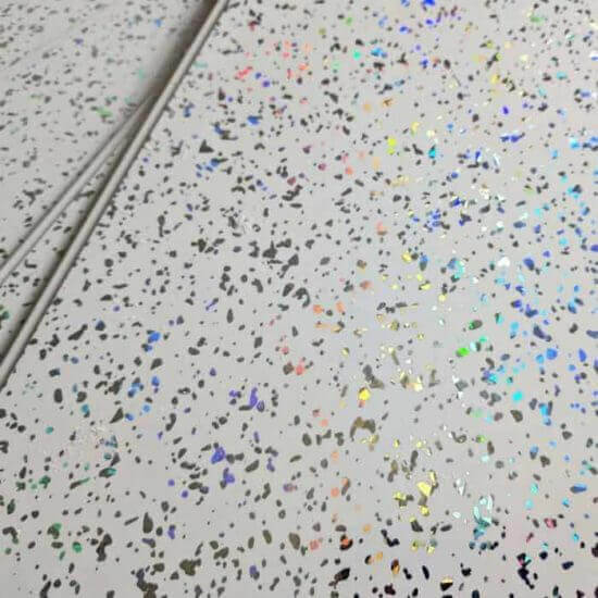 10mm Platinum White Sparkle Gloss Shower Panel 1M x 2.4M - Image 11