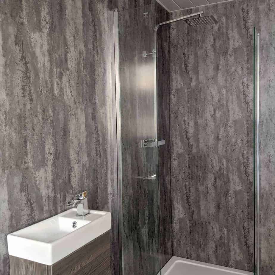 10mm Polished Concrete Matt Shower Panel 1M x 2.4M - Image 5