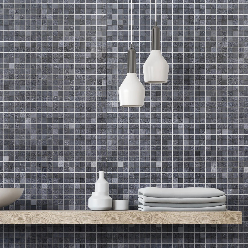 10mm Roman Blue Mosaic Matt Shower Panel 1M x 2.4M - Image 4