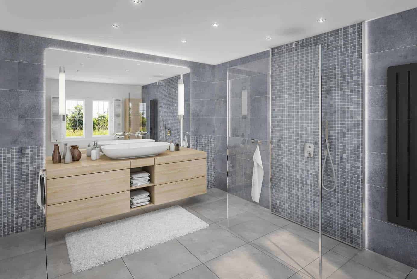 10mm Roman Blue Matt Shower Panel 1M x 2.4M - Image 11