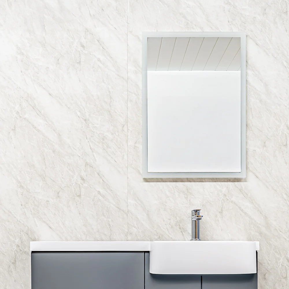 10mm Storm Grey Marble Gloss Shower Panel 1M x 2.4M - Image 3