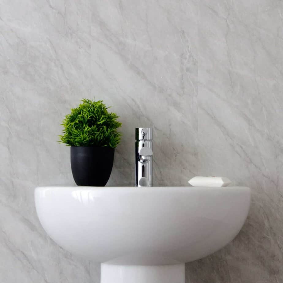 10mm Storm Grey Marble Gloss Shower Panel 1M x 2.4M - Image 8