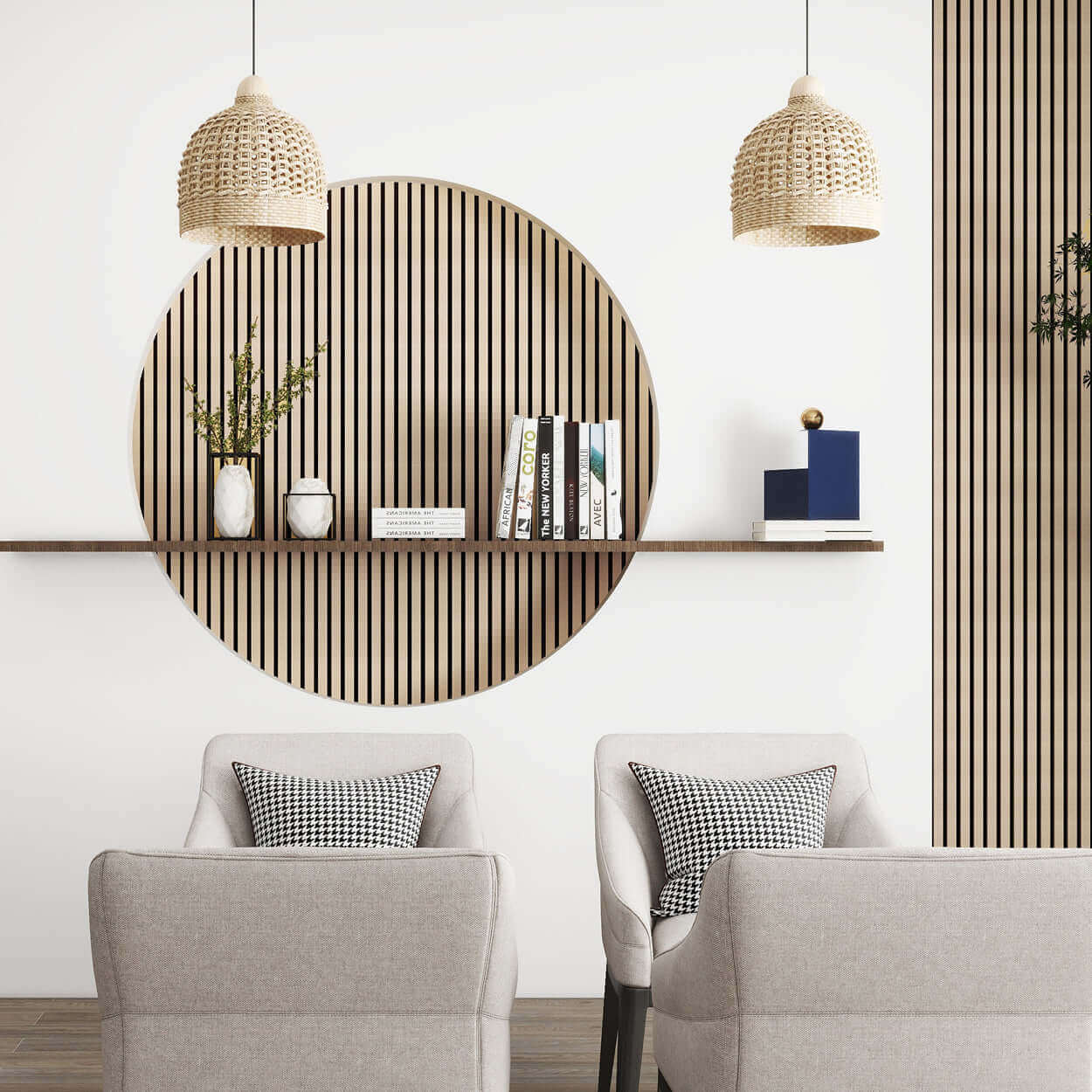 White Ash Acoustic Wall Panel - Image 4