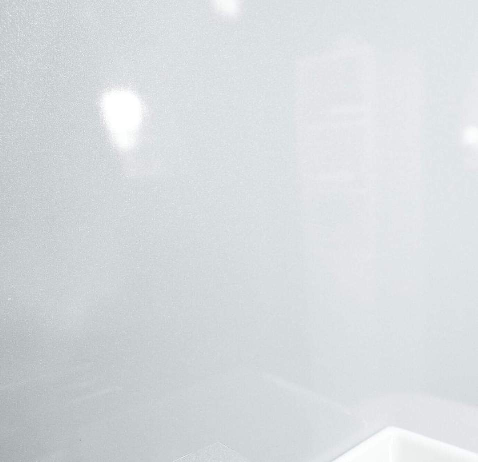 10mm White Shimmer Gloss Shower Panel 1M x 2.4M - Image 7